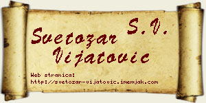 Svetozar Vijatović vizit kartica